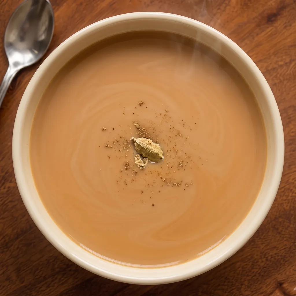 Masala chai, home-brewed mug